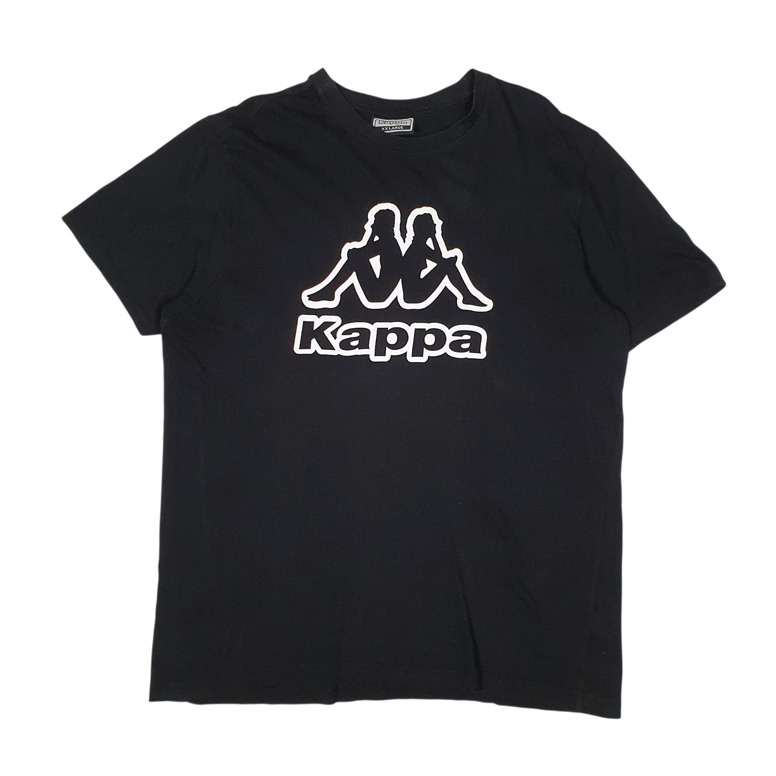 Mens Black Kappa  Short Sleeve T Shirt