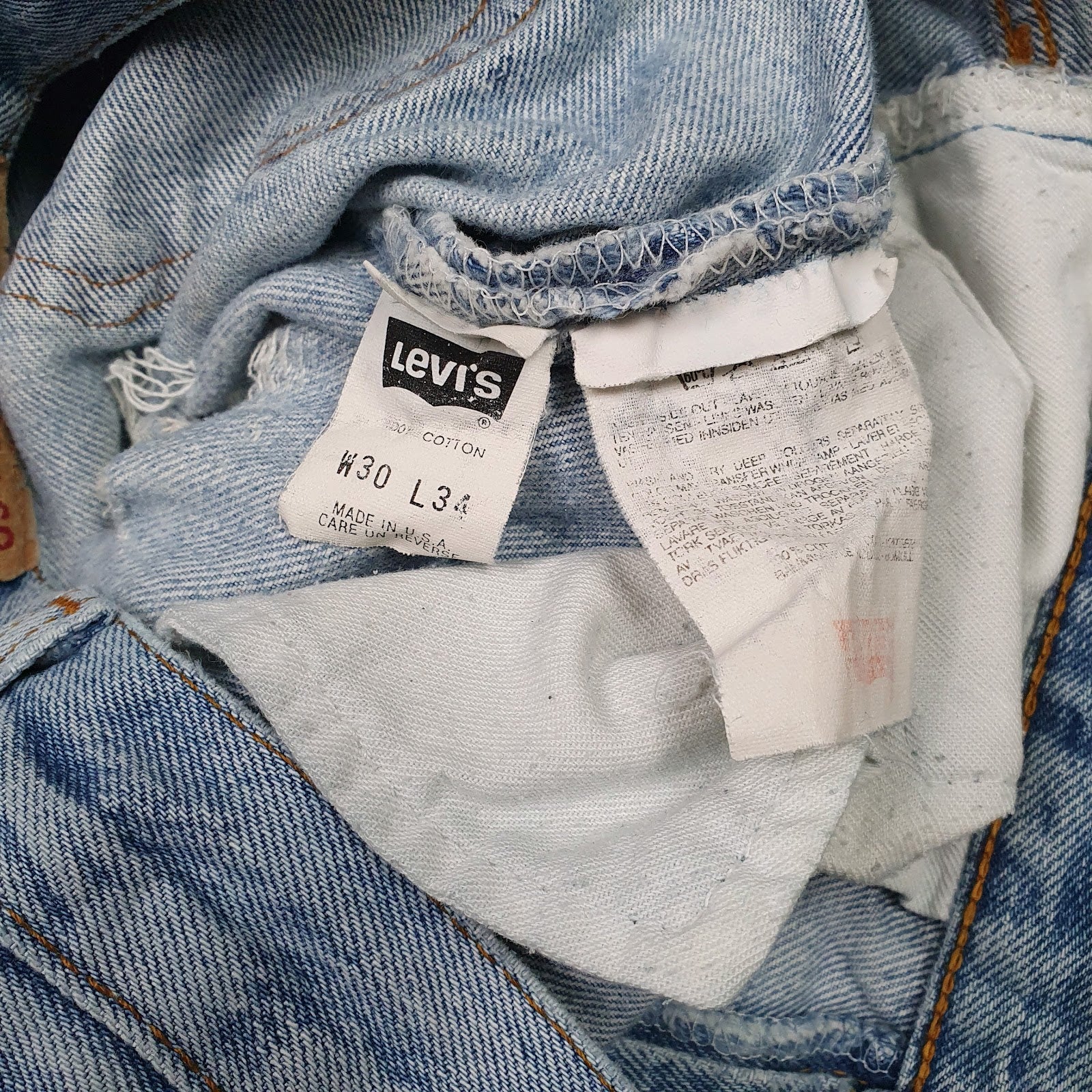 Mens Blue Levis Vintage 90s Made In USA  Jeans