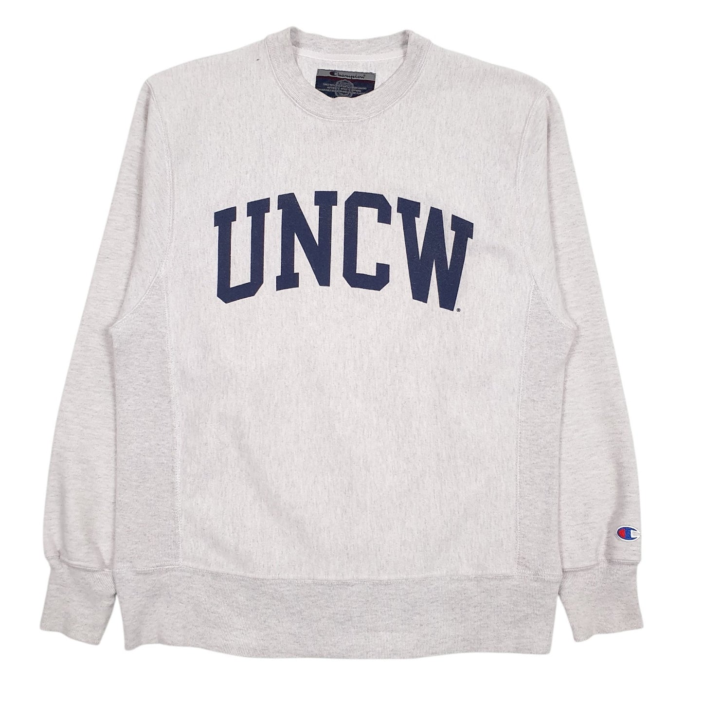 Mens Grey Champion Reverse Weave Vintage 90s Crewneck Jumper