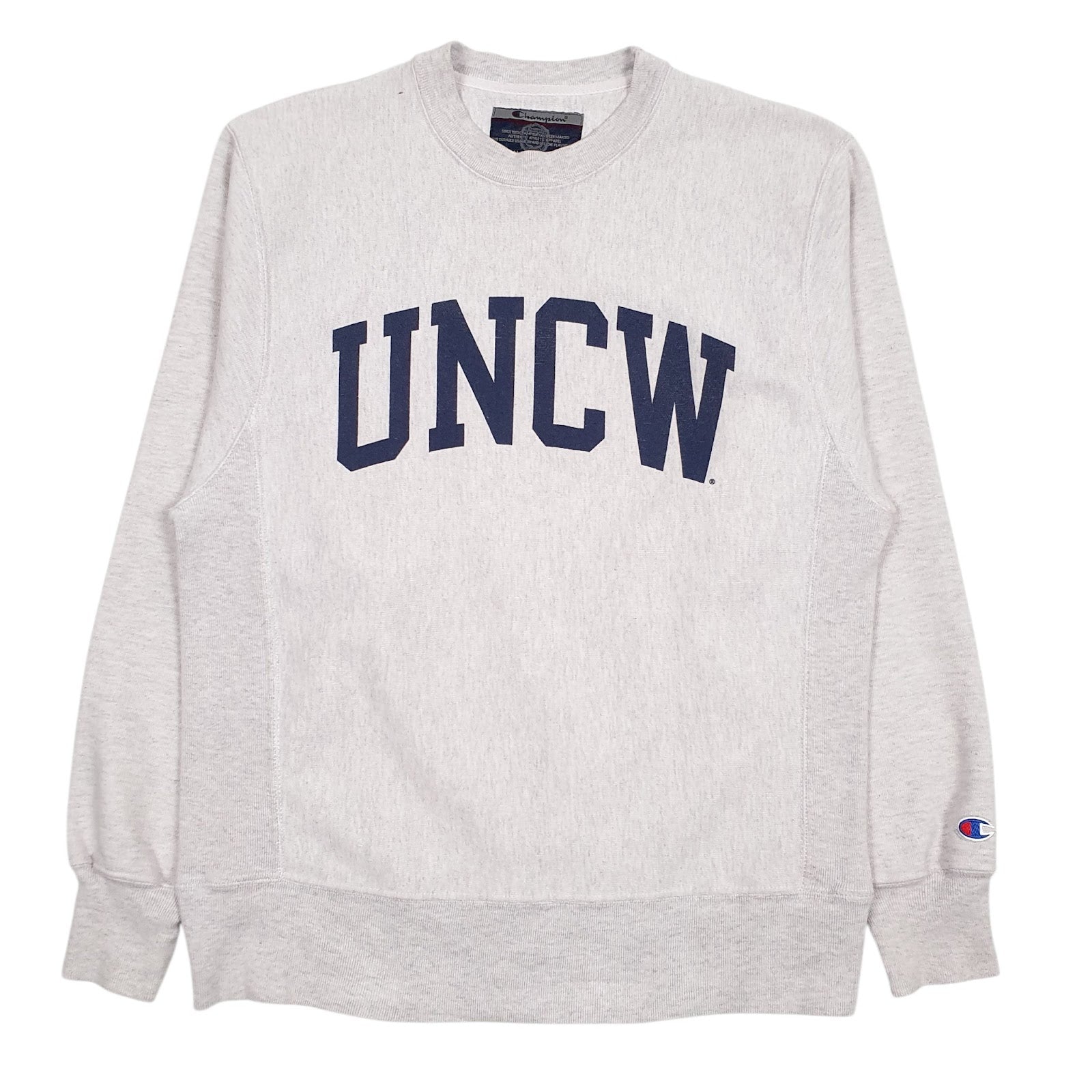 Mens Grey Champion Reverse Weave Vintage 90s Crewneck Jumper