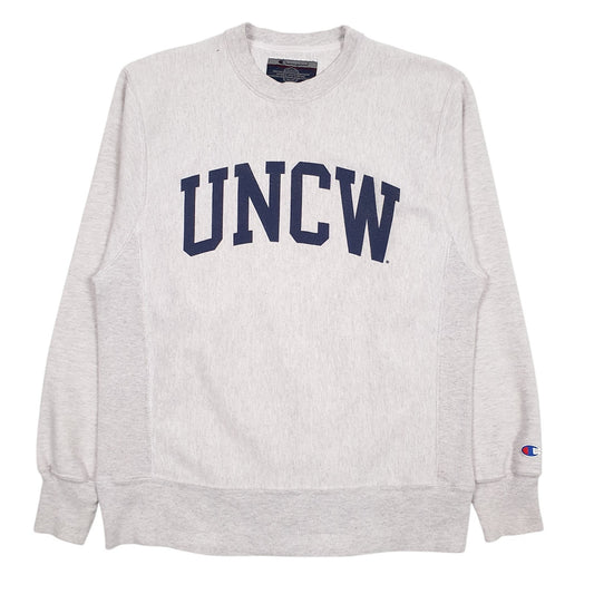 Mens Grey Champion Reverse Weave Vintage 90s Crewneck Jumper