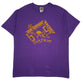 Mens Purple Fruit Of The Loom  Short Sleeve T Shirt