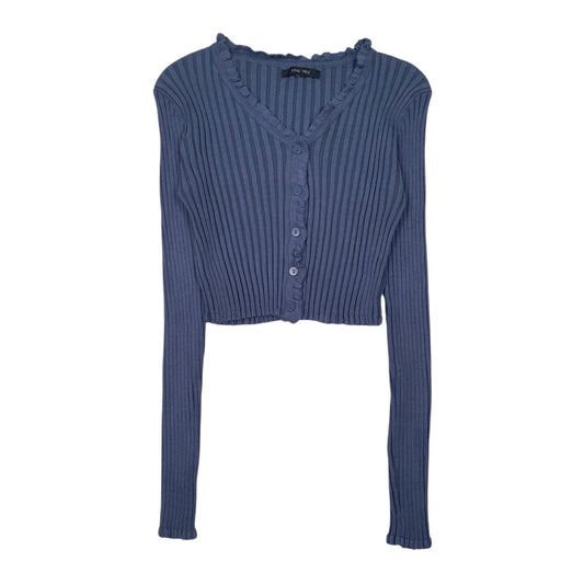 Womens Blue Love Tree  Cardigan Jumper