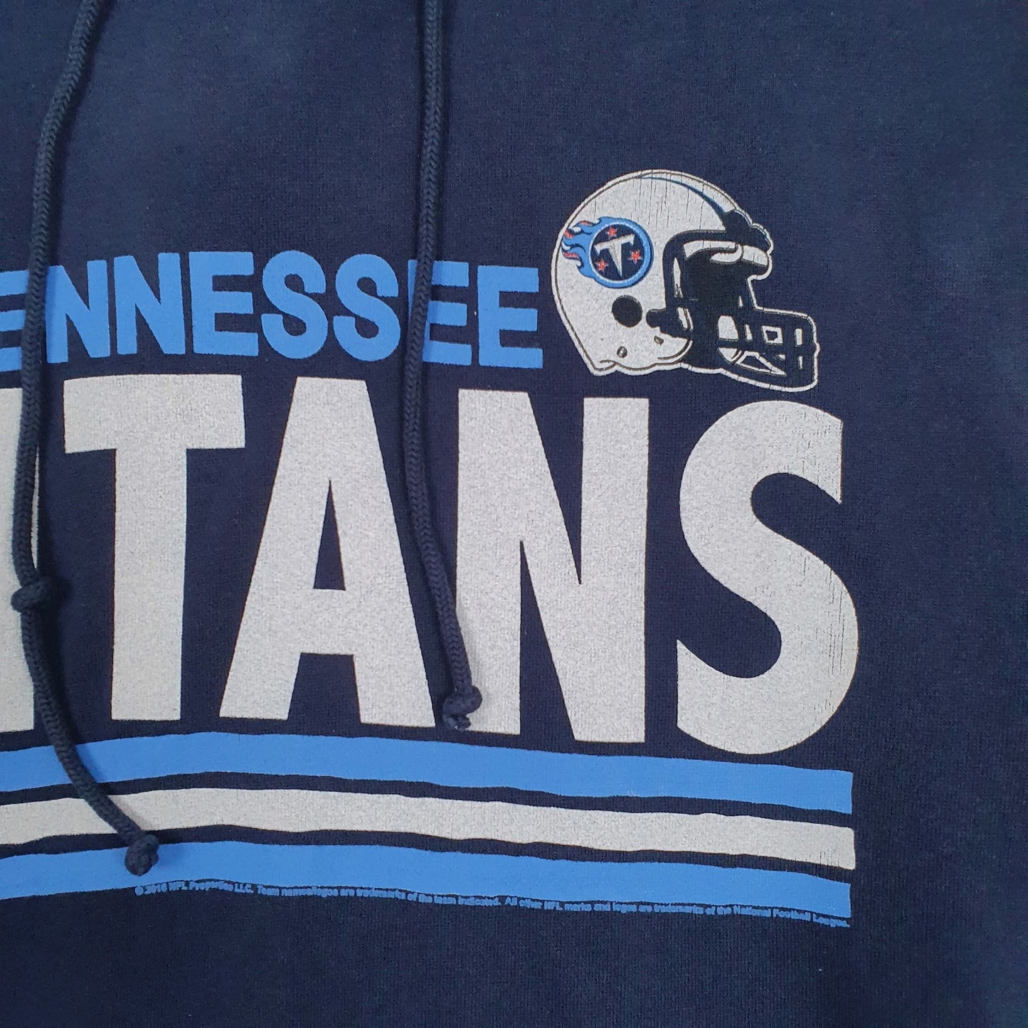 Mens Navy Junk Food NFL Tennessee Titans Hoodie Jumper