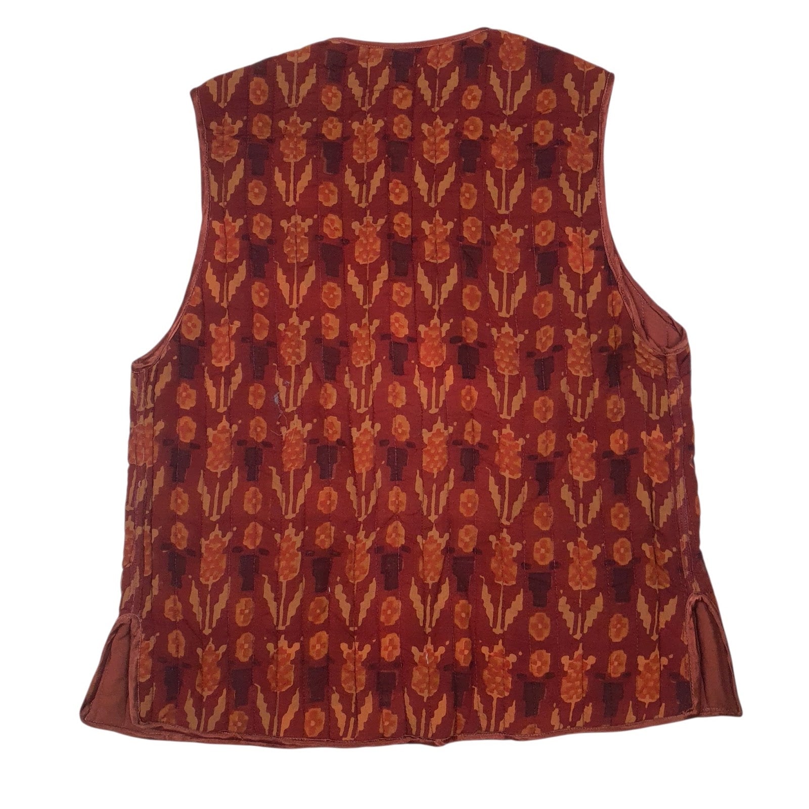 Womens Red Anokhi Vintage Button Up  Coat