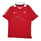 Mens Red Nike Manchester United Football Seaward Short Sleeve T Shirt
