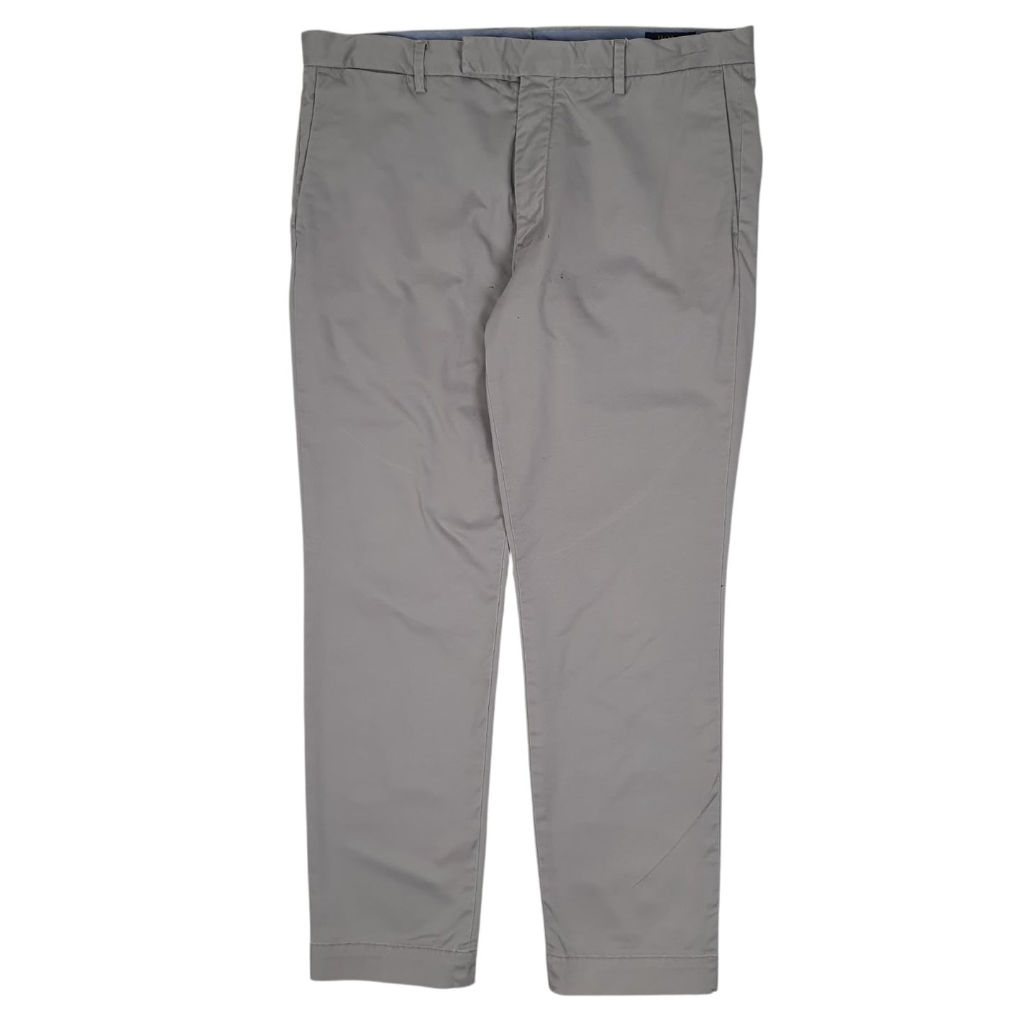 Mens Grey Polo Ralph Lauren Stretch Slim Fit Chino Trousers