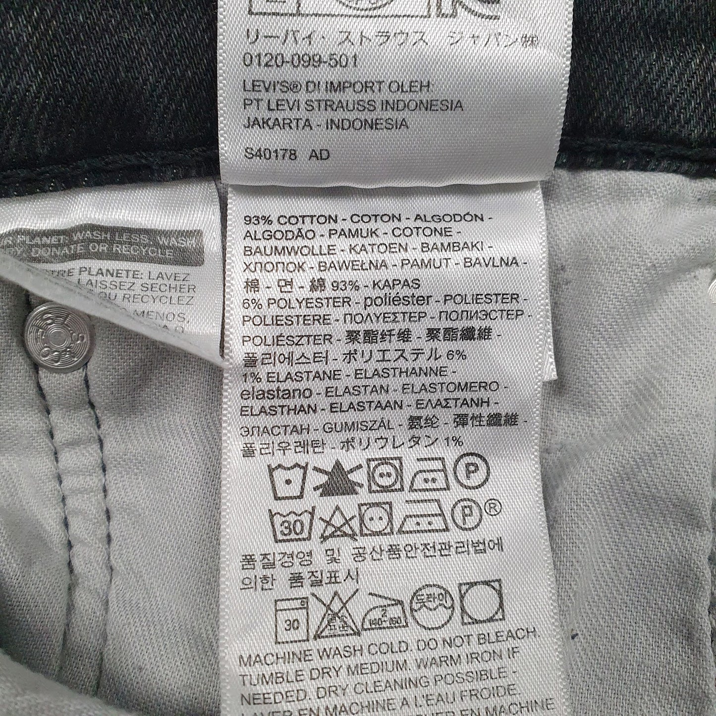 Mens Black Levis   Jeans