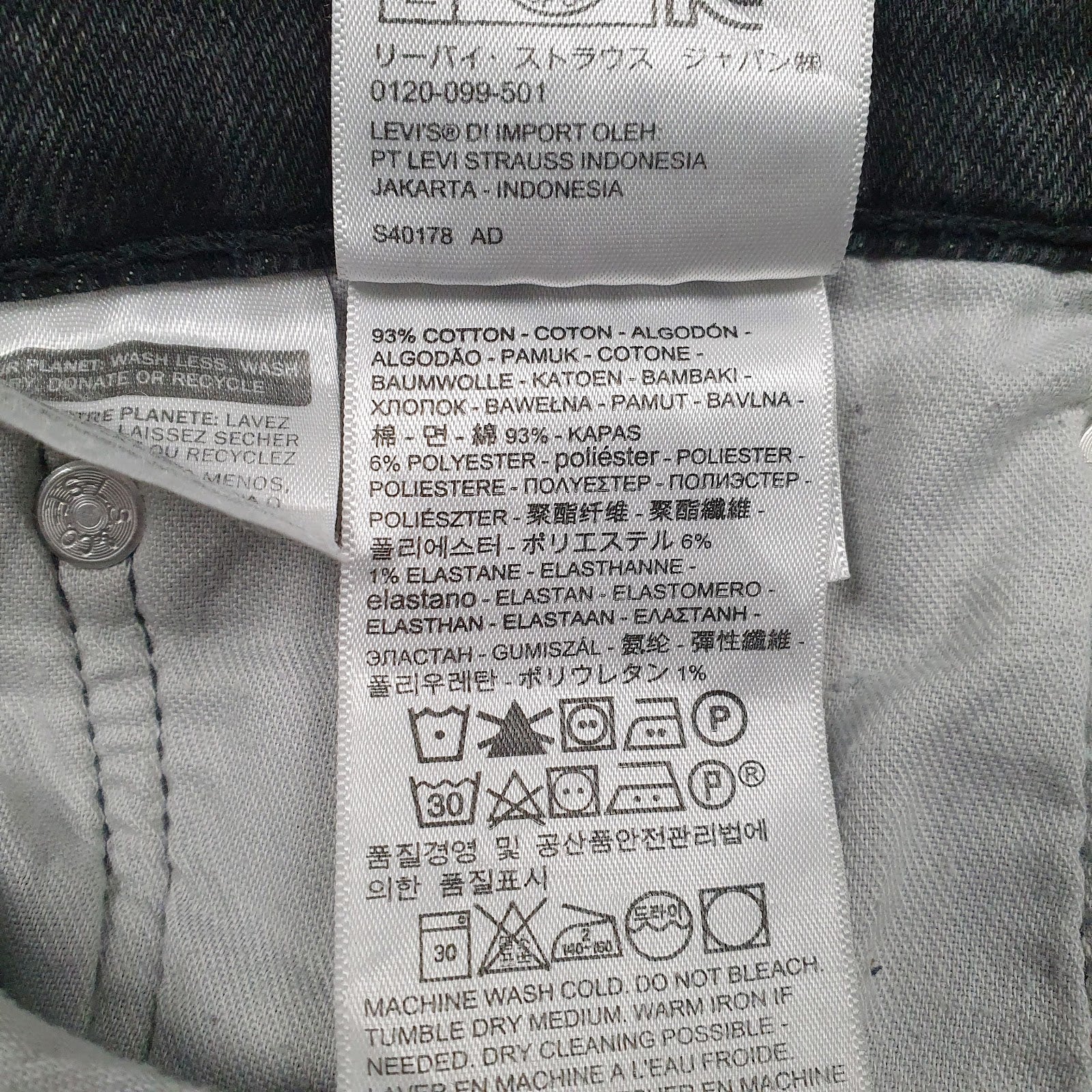 Mens Black Levis   Jeans
