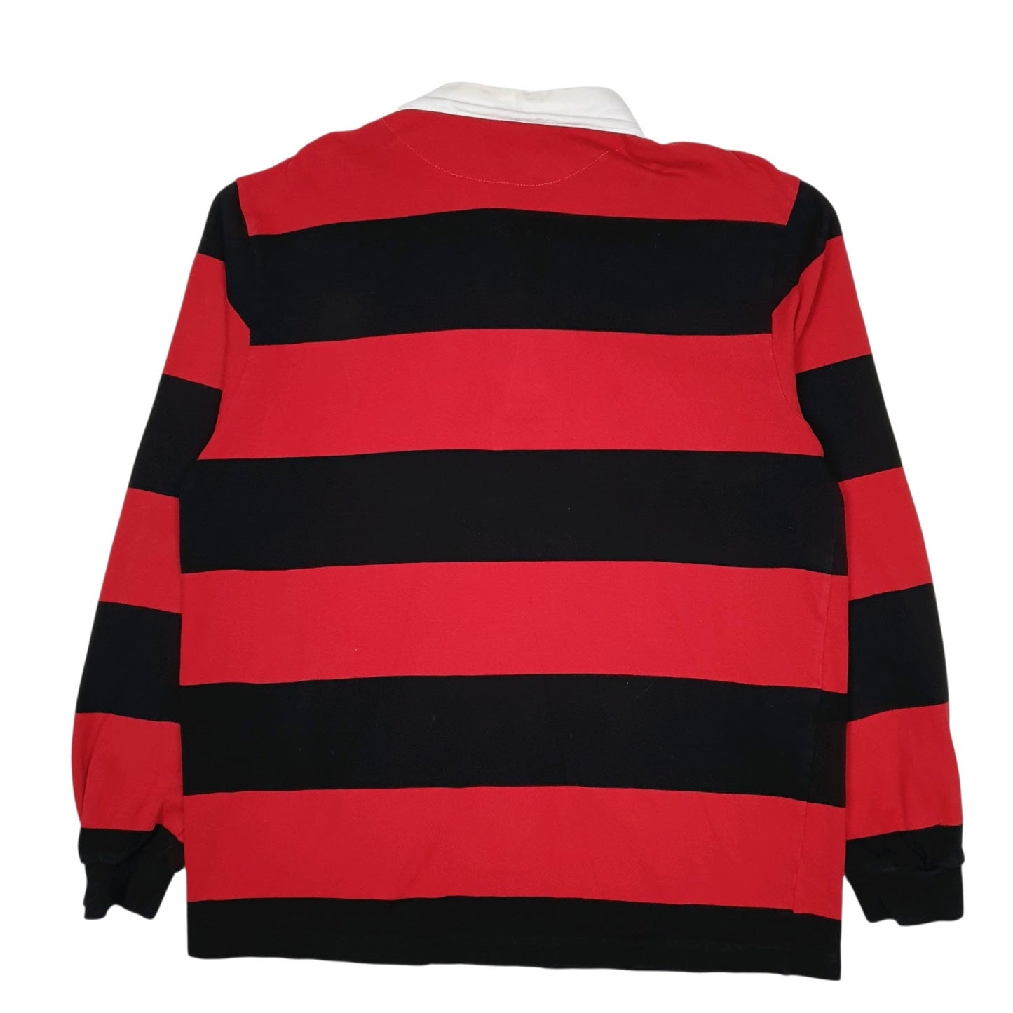 Mens Red Charles River Rugby  Polo Shirt