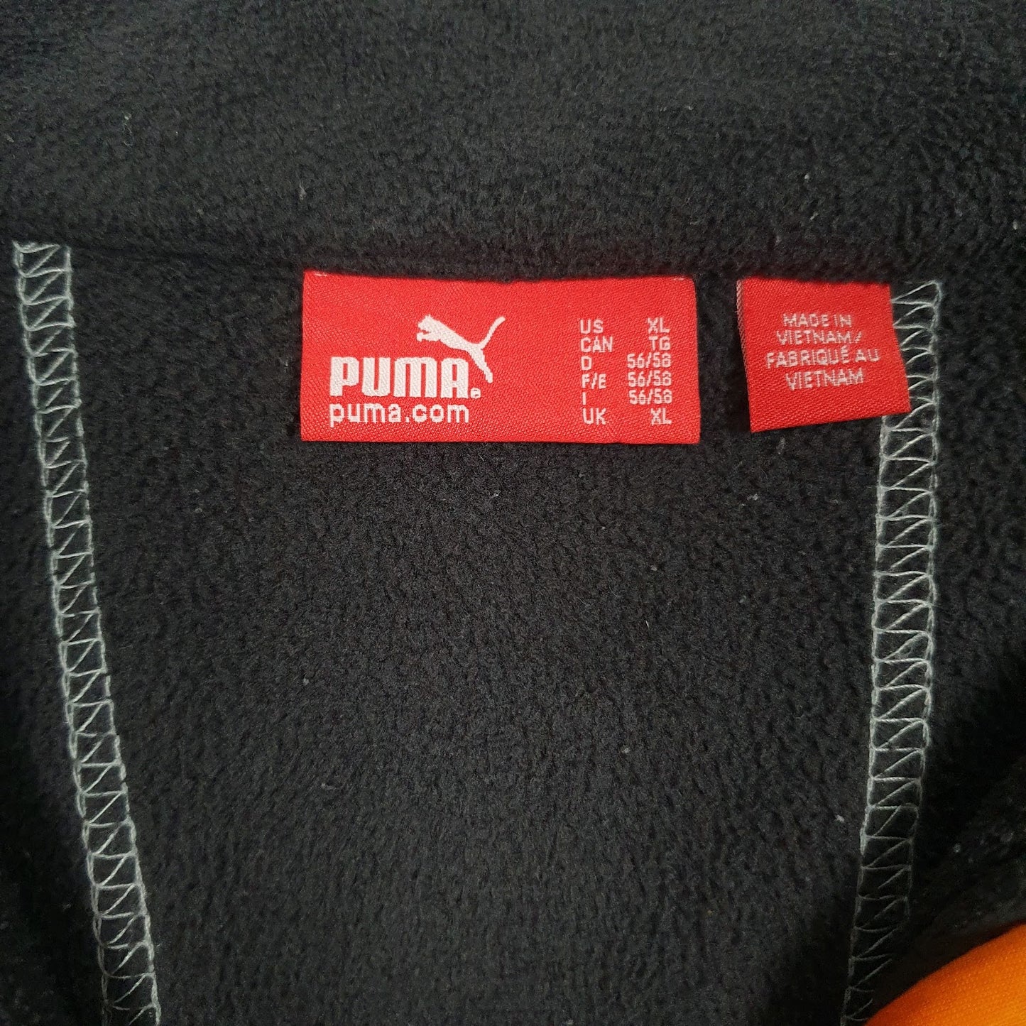 Mens Grey Puma  Quarter Zip Jumper