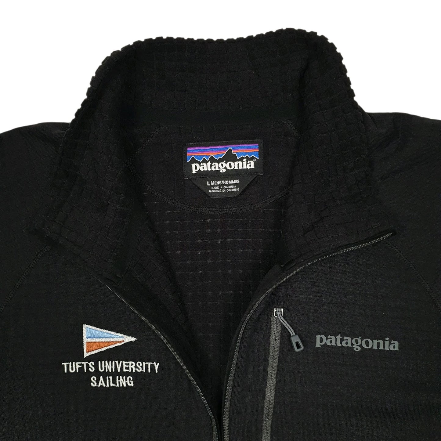Mens Black Patagonia R1 Pullover Quarter Zip Jumper