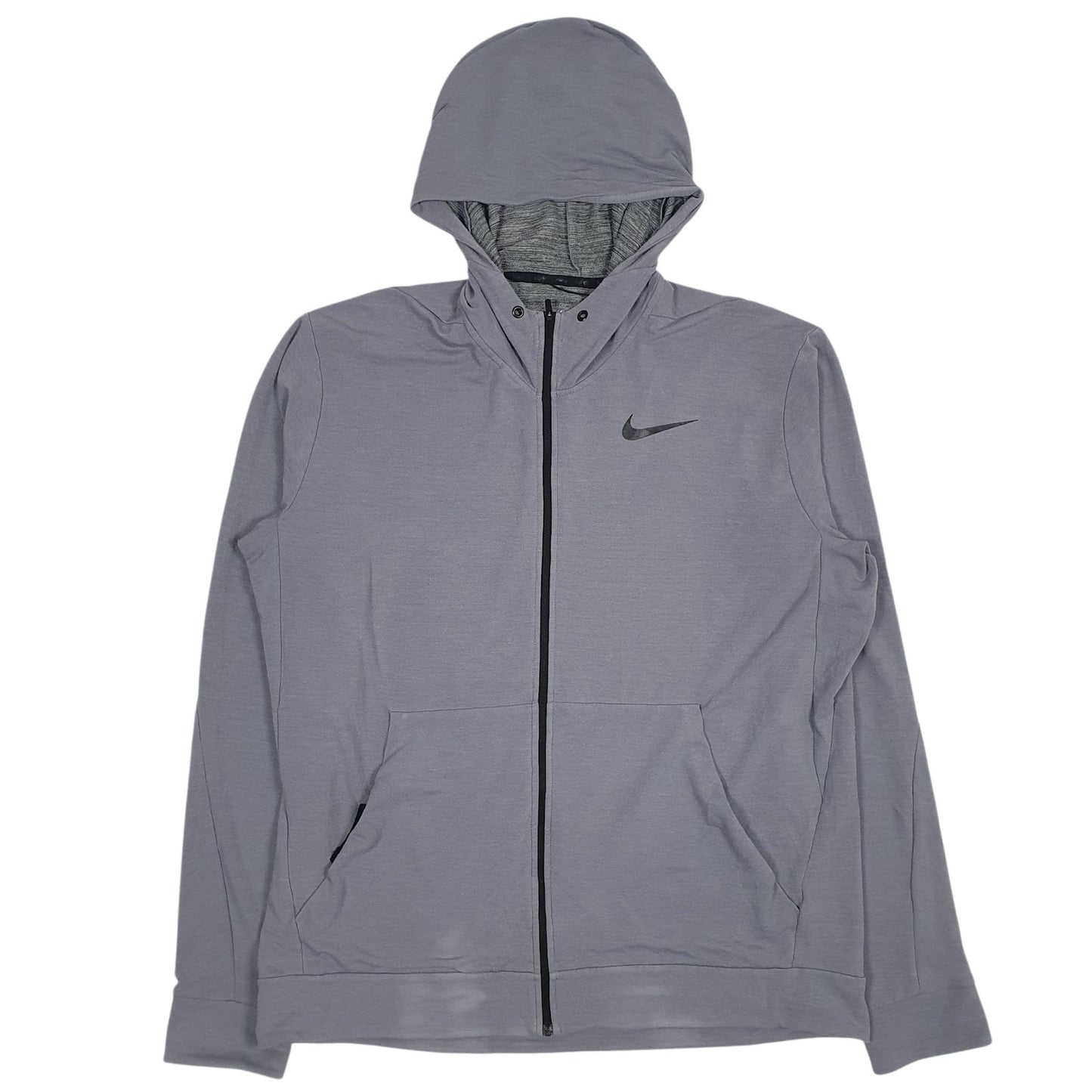 Mens Grey Nike Dri-Fit Full Zip Jumper