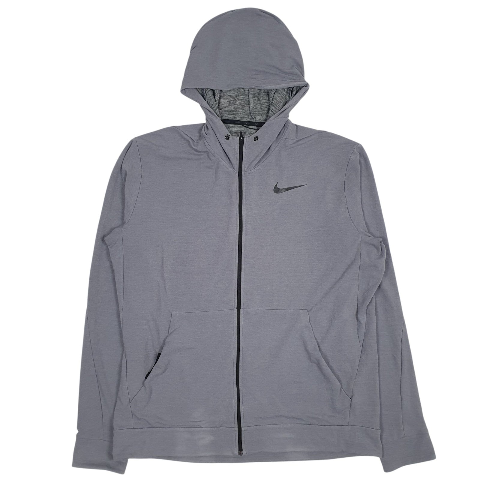Mens Grey Nike Dri-Fit Full Zip Jumper