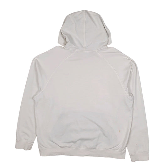 Mens White Nike Vintage 2000s Hoodie Jumper
