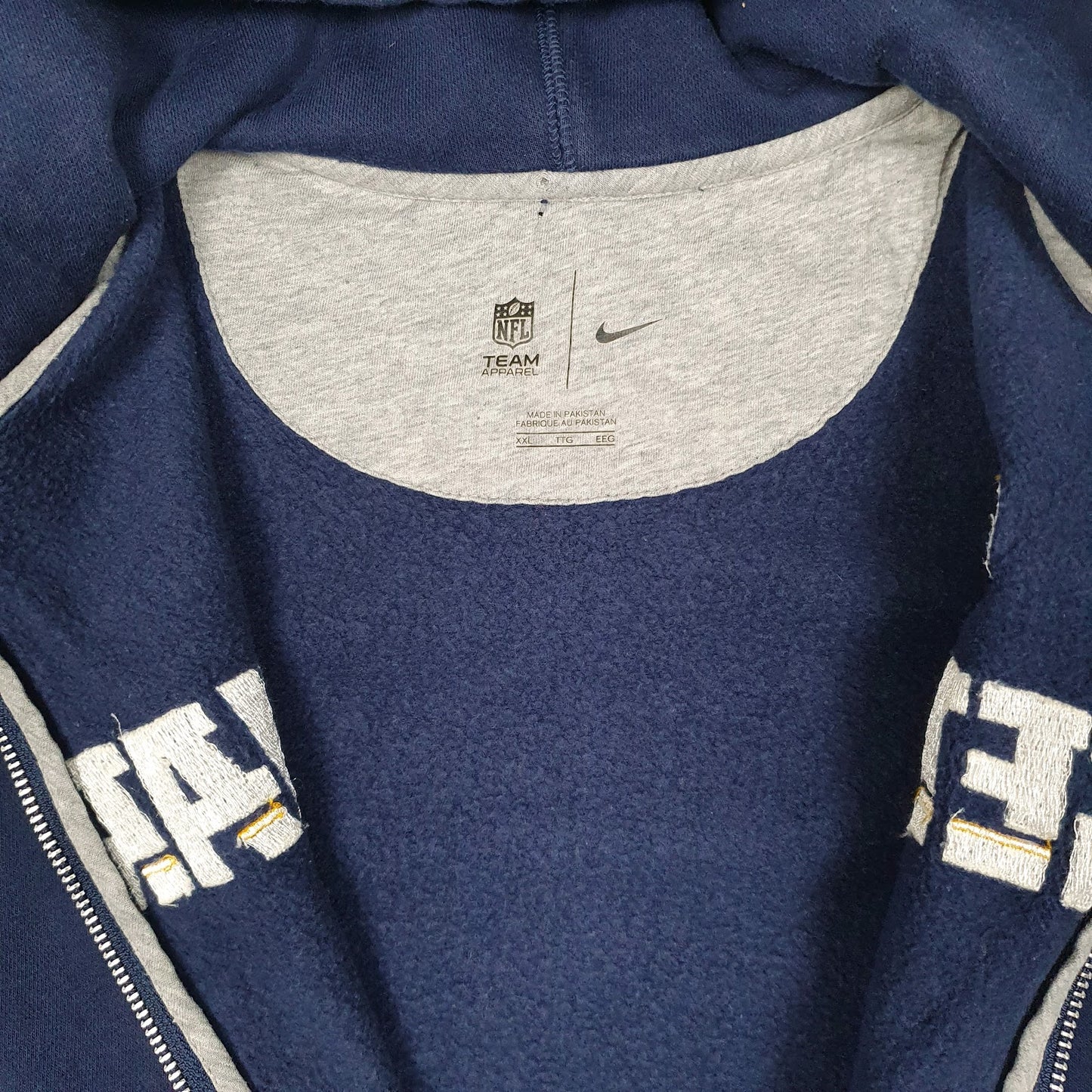 Womens Navy Nike NFL Los Angeles Chargers Hoodie Full Zip Jumper