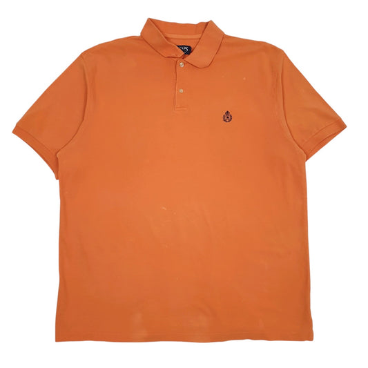 Mens Orange Chaps  Short Sleeve Polo Shirt