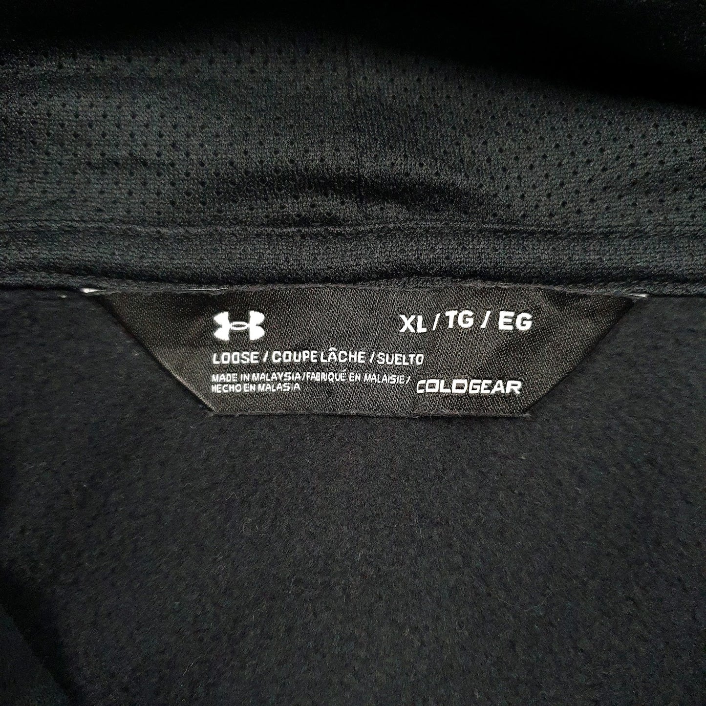 Mens Black Under Armour Cold Gear Hoodie Jumper