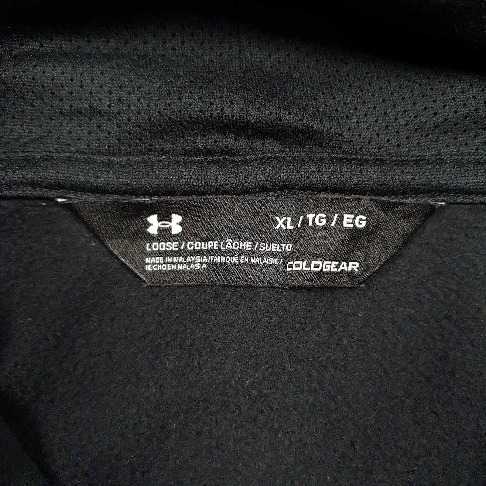 Mens Black Under Armour Cold Gear Hoodie Jumper
