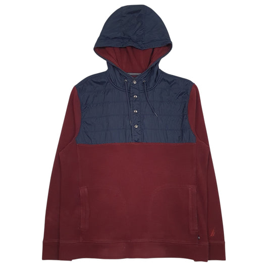 Mens Red Nautica  Hoodie Jumper