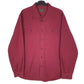 Mens Burgundy Eddie Bauer  Long Sleeve Shirt