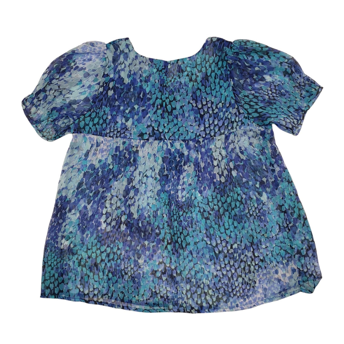 Womens Blue Unbranded Button Blouse Top  T Shirt