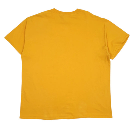 Mens Yellow Gildan   T Shirt