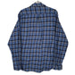 Mens Blue Eddie Bauer Flannel  Shirt