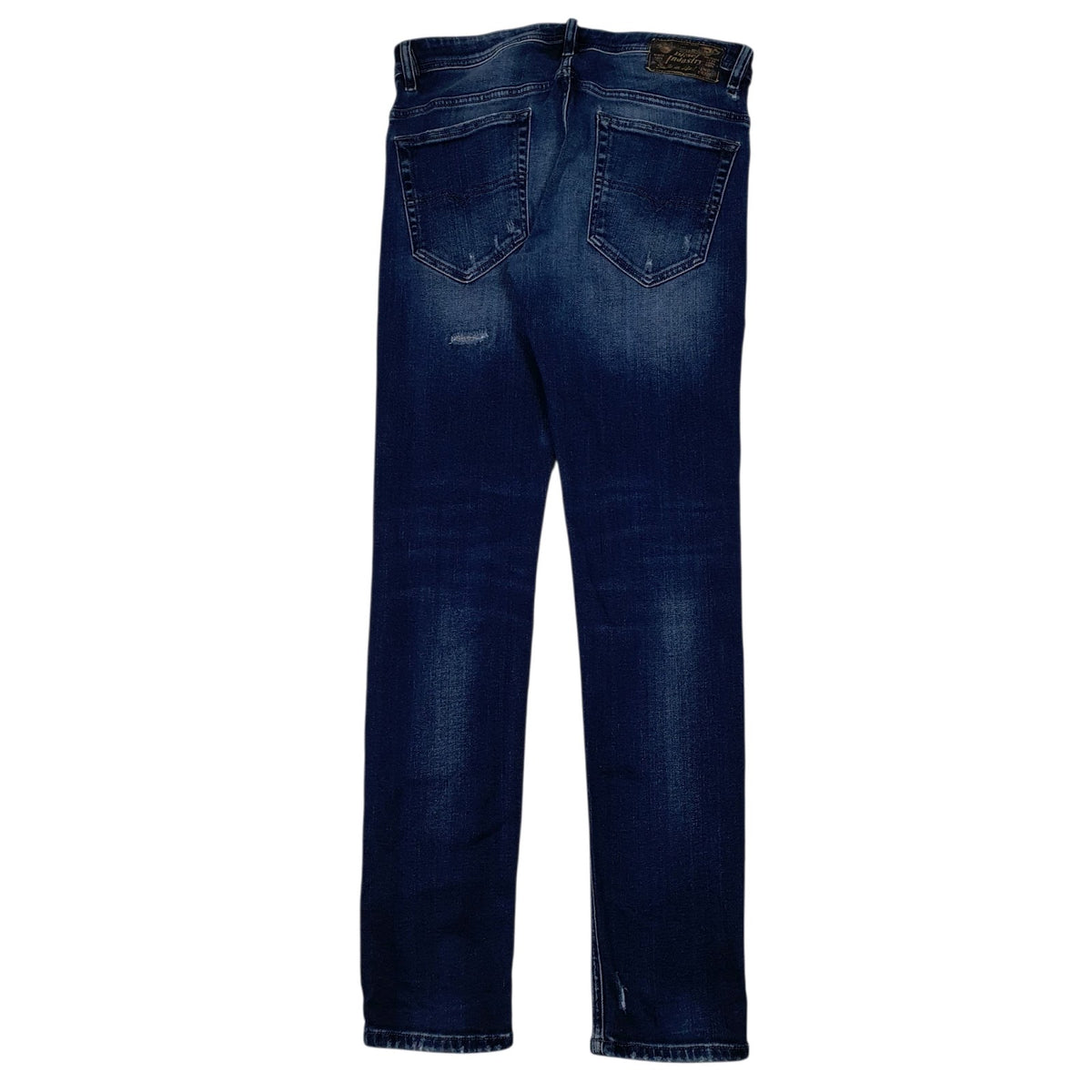 Mens Blue Diesel Industry Distressed  Jeans