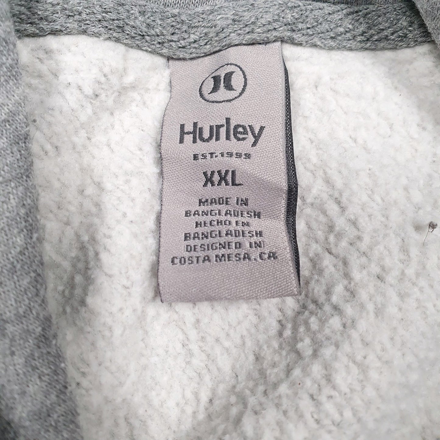 Mens Grey Hurley  Hoodie Jumper