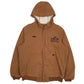 Mens Brown Lee Sherpa Lined  Coat