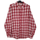 Mens Red L.L.Bean Flannel Long Sleeve Shirt