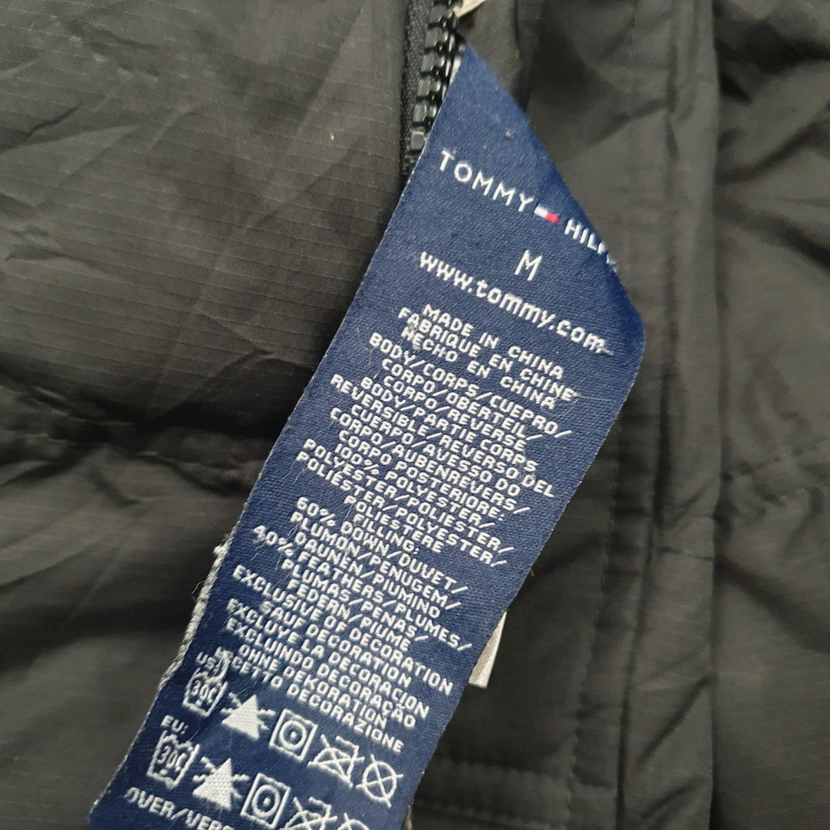 Mens Burgundy Tommy Hilfiger Reversible  Coat