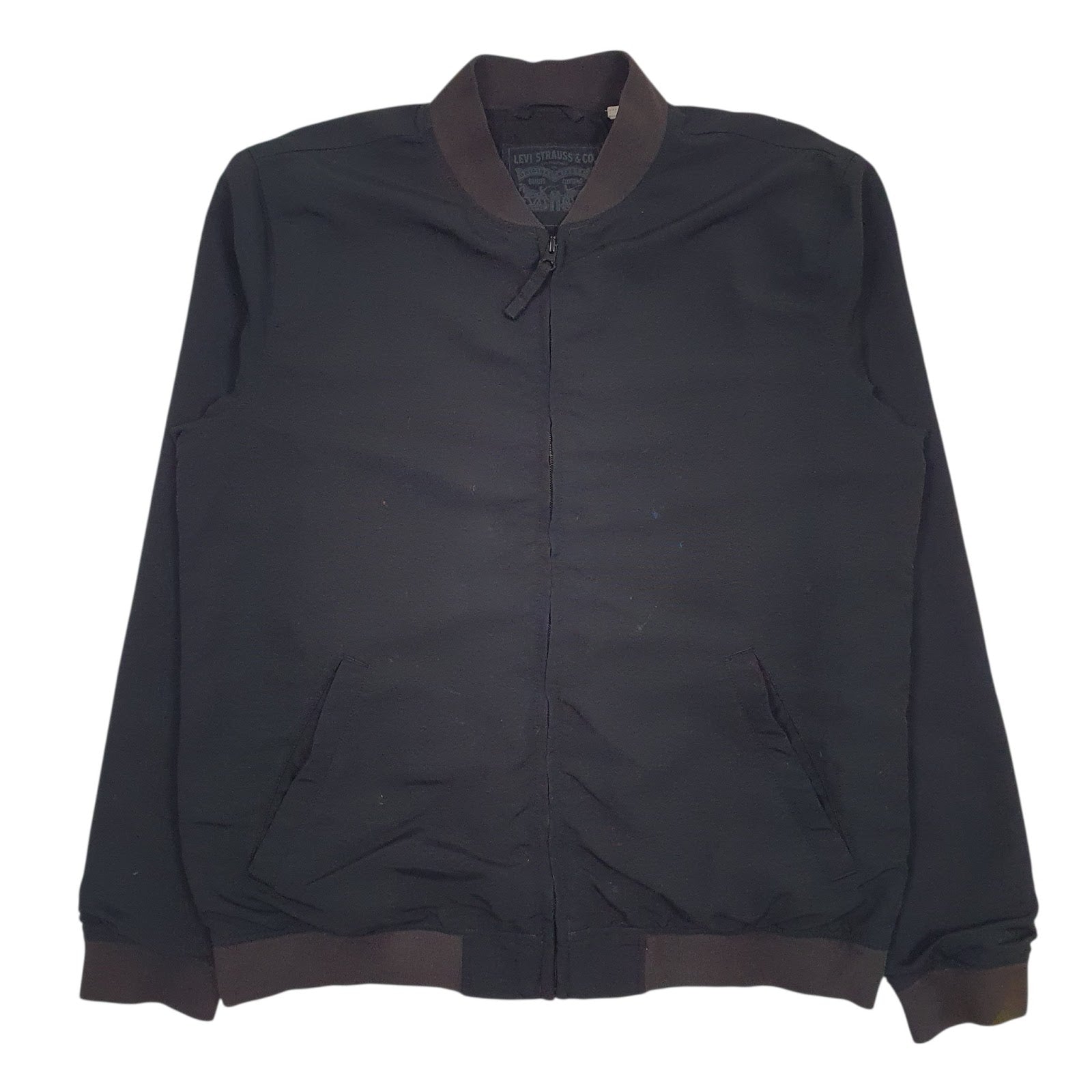 Mens Black Levis   Coat