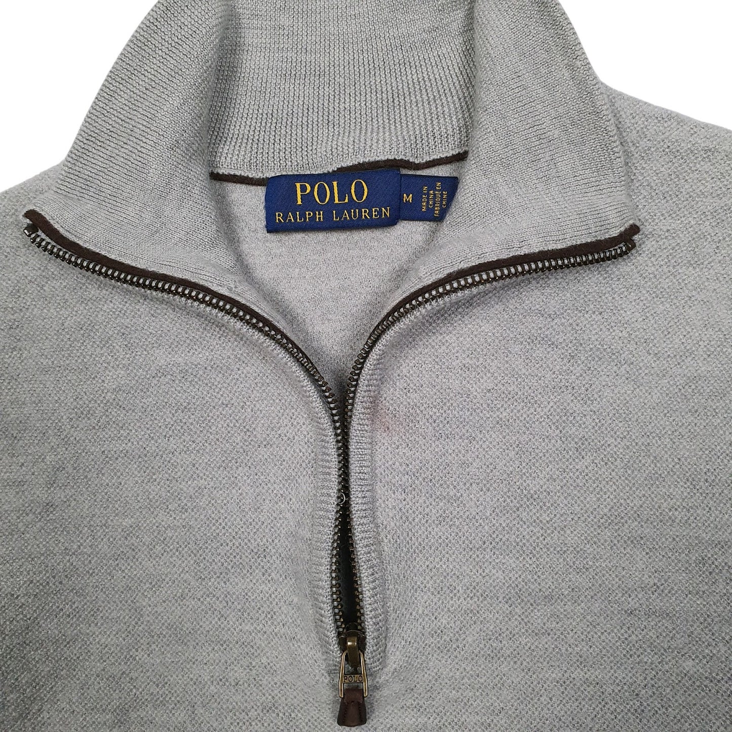 Womens Grey Polo Ralph Lauren  Quarter Zip Jumper