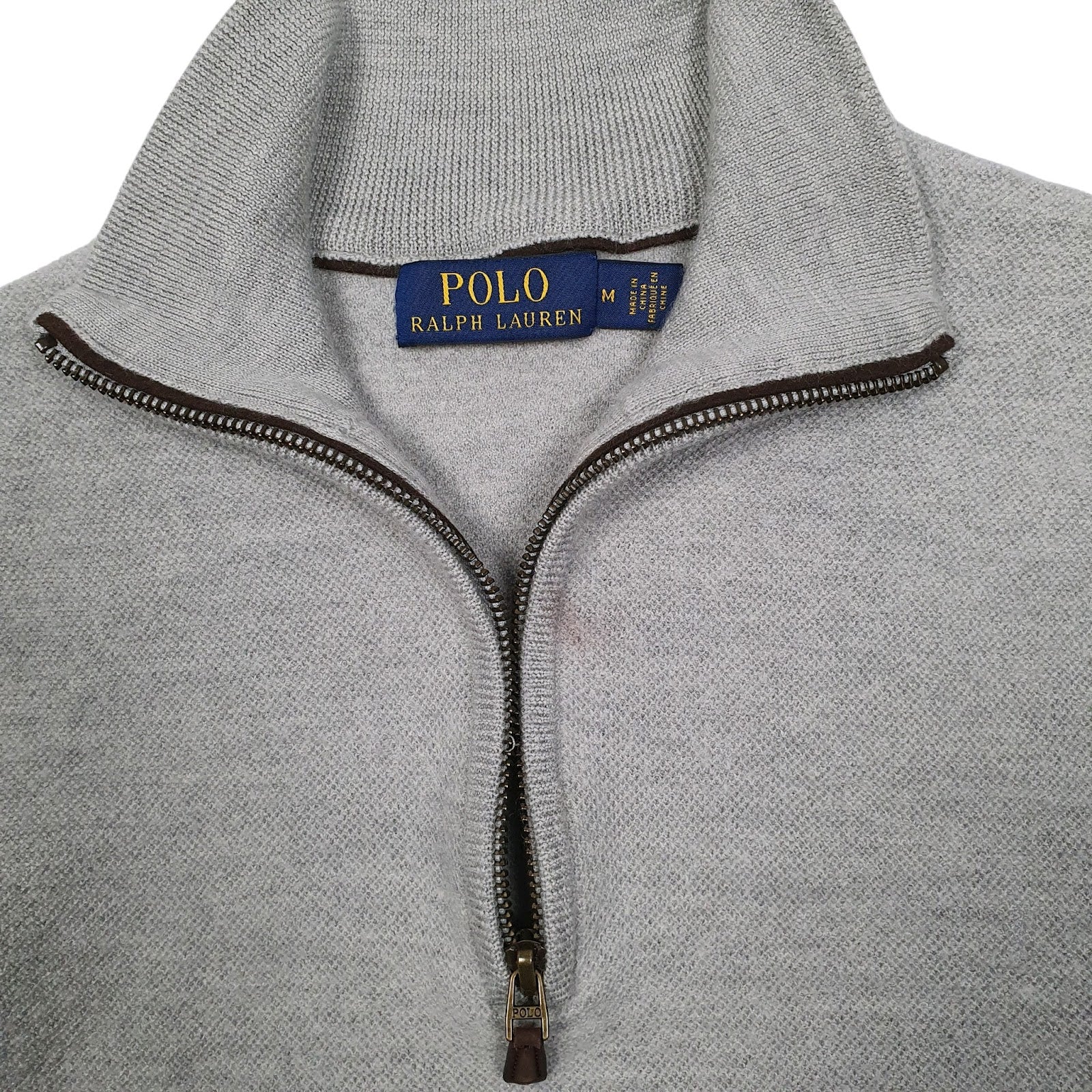 Womens Grey Polo Ralph Lauren  Quarter Zip Jumper