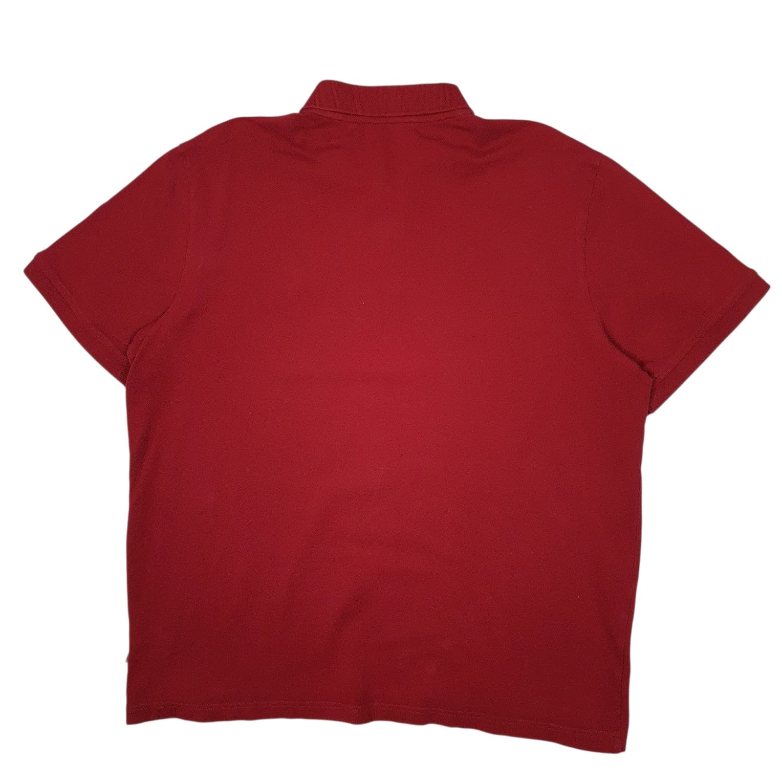 Mens Red Puma  Hoodie Polo Shirt