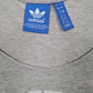Womens Grey Adidas Vest Spellout  T Shirt