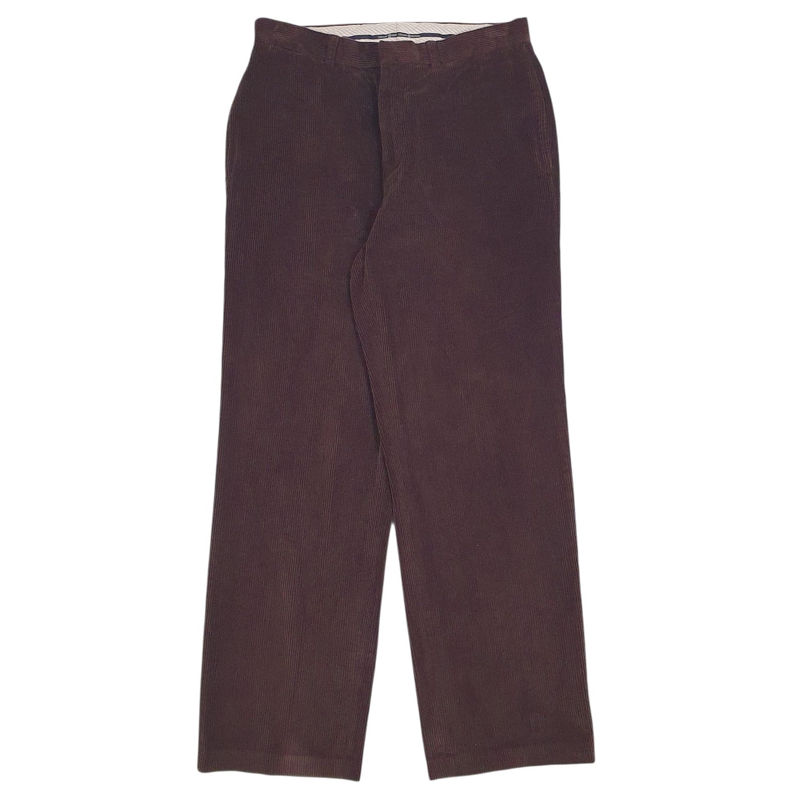 Mens Brown Tommy Hilfiger Vintage 00s Corduroy Trousers