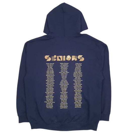 Mens Navy Gildan  Hoodie Jumper