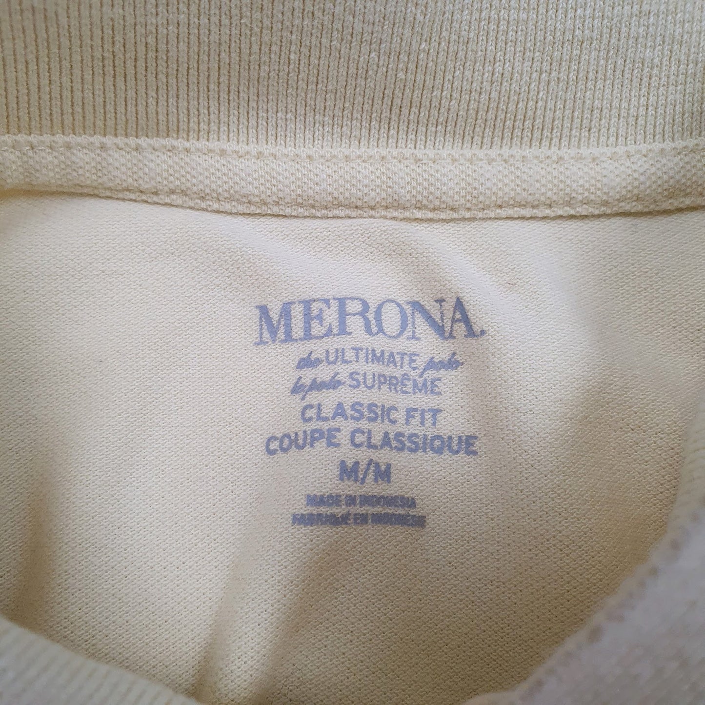 Mens Yellow Merona   Polo Shirt