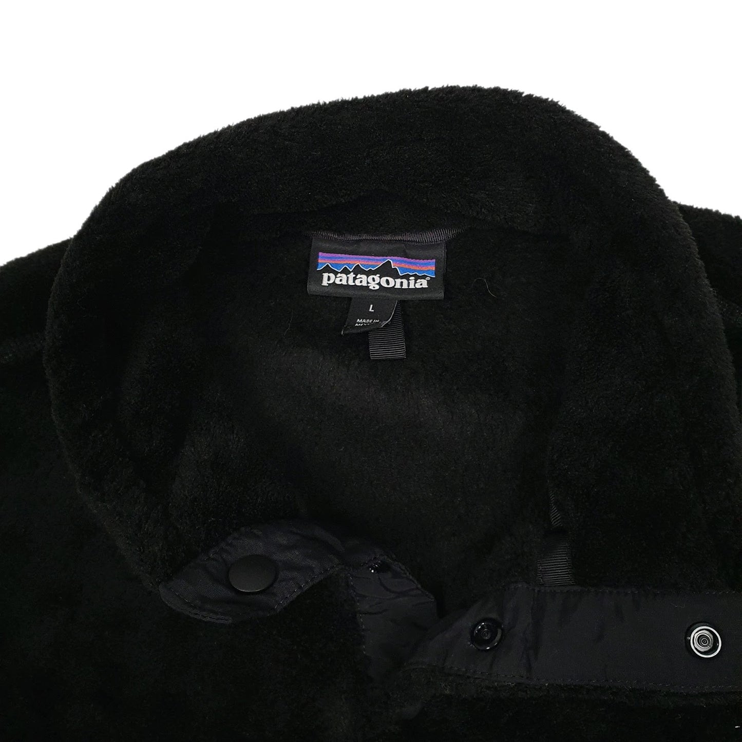 Mens Black Patagonia Re Tool Snap T Quarter Zip Jumper