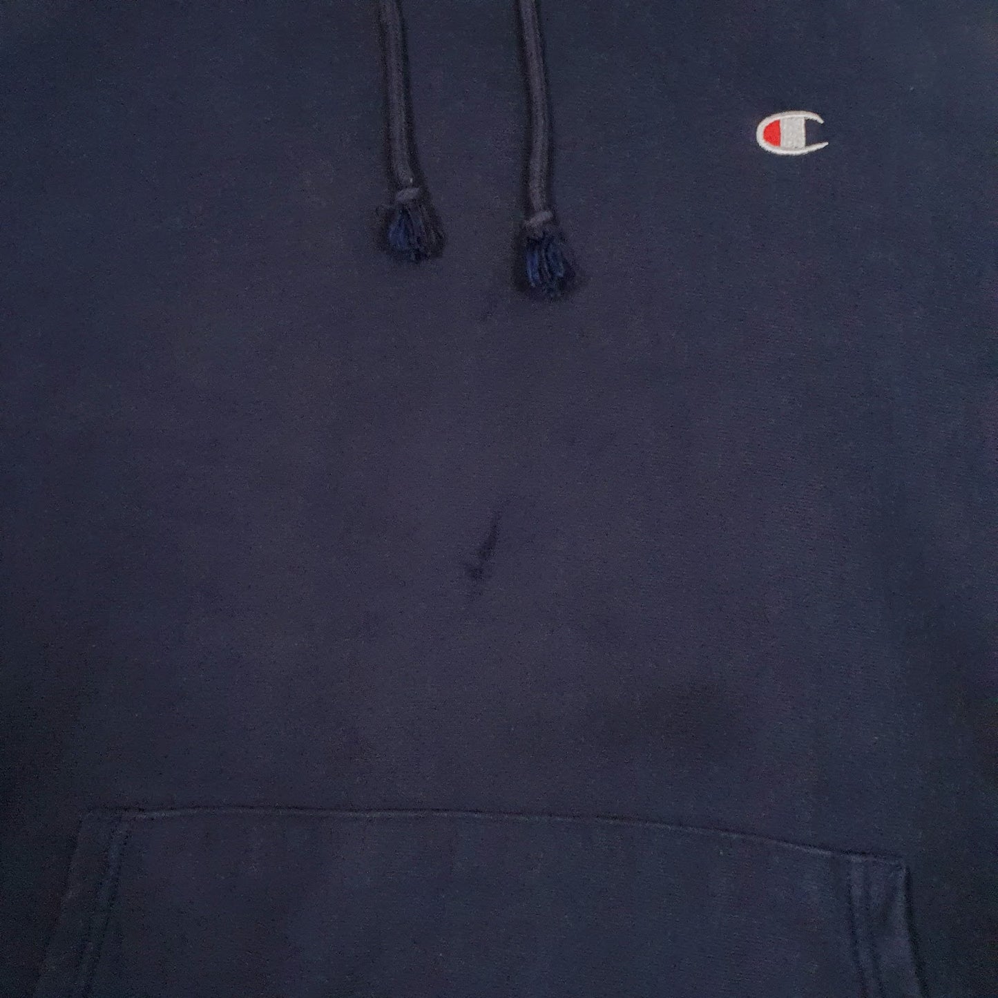 Mens Navy Champion Reverse Weave Hoodie Jumper