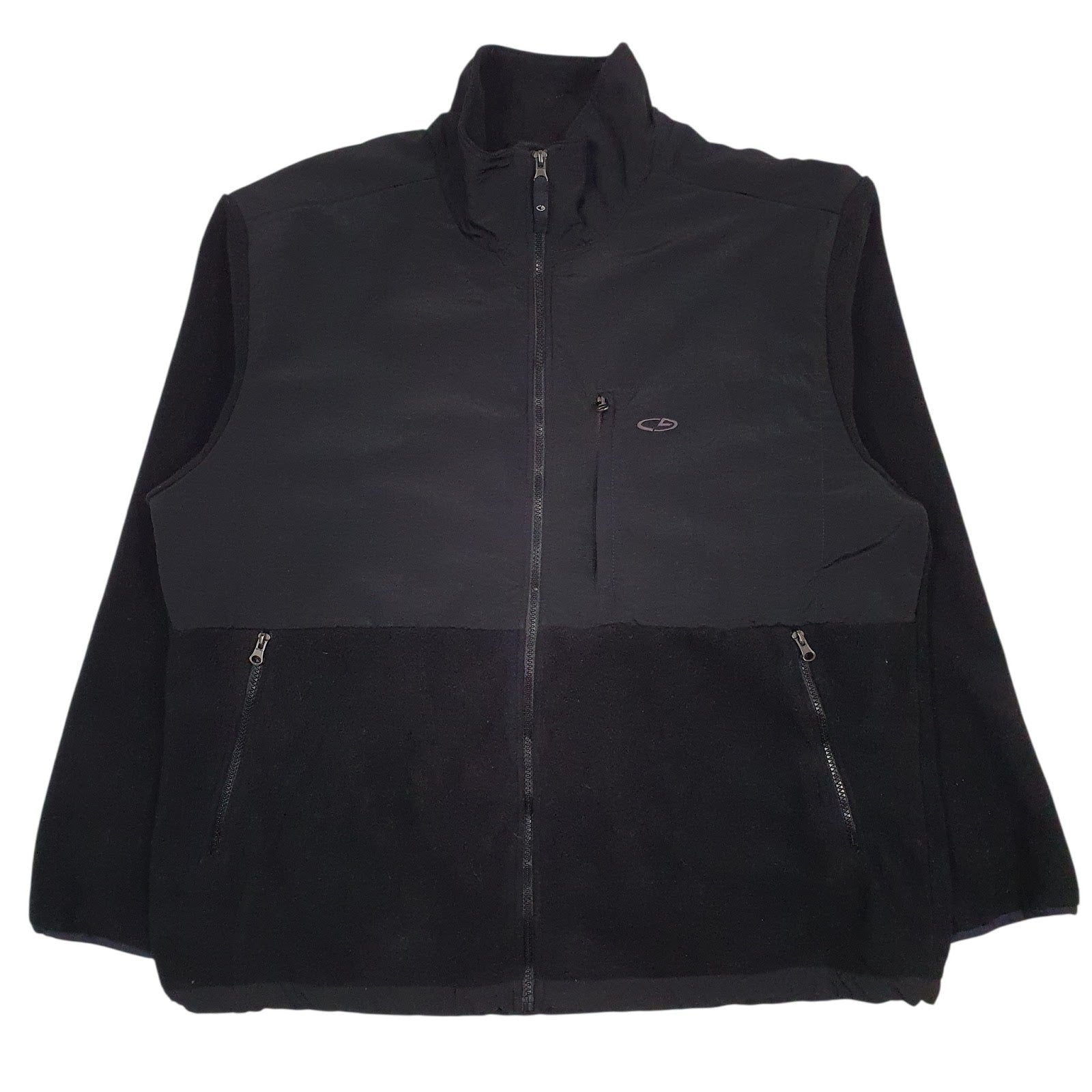 Mens Black Champion  Full Zip Jumper