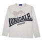 Womens White Lonsdale Sportswear Stretch Workout Long Sleeve T Shirt