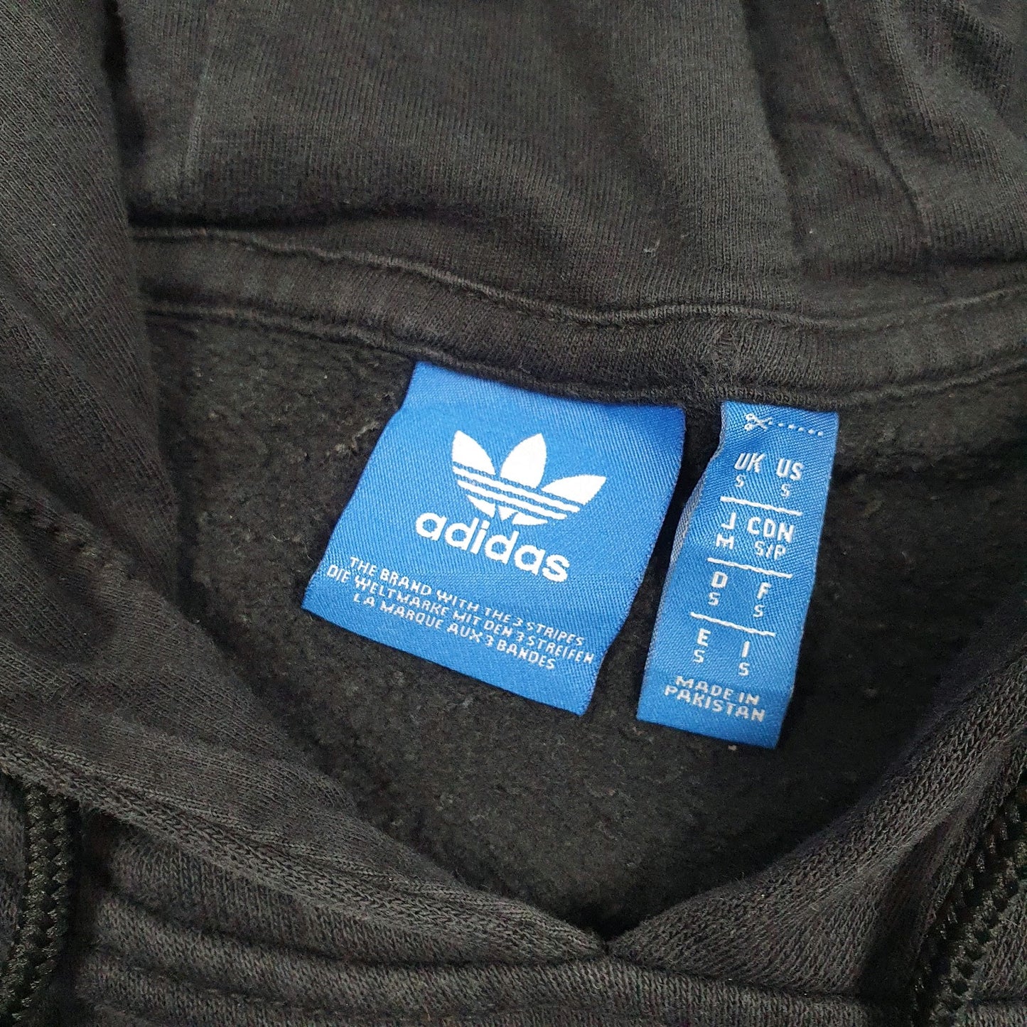 Mens Black Adidas Spellout Hoodie Jumper