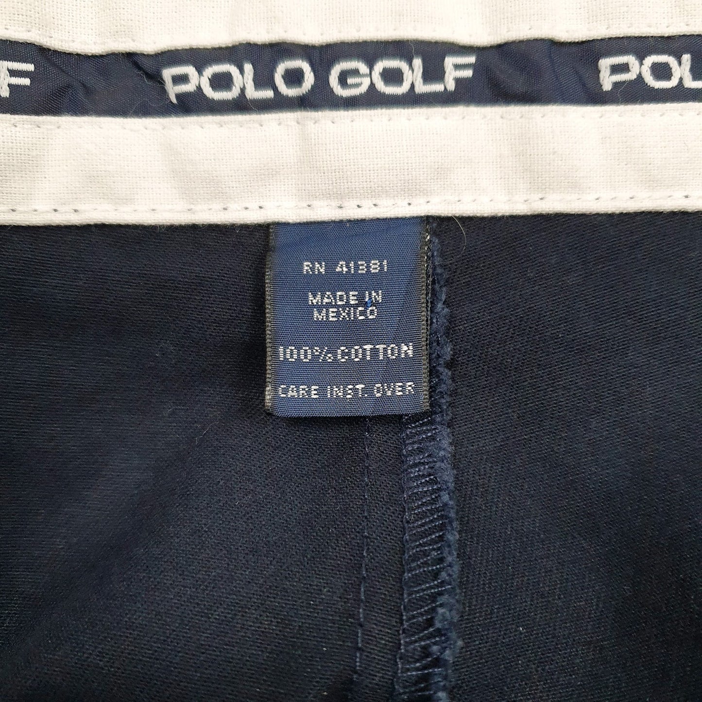 Mens Navy Polo Ralph Lauren Golf Pleated  Trousers