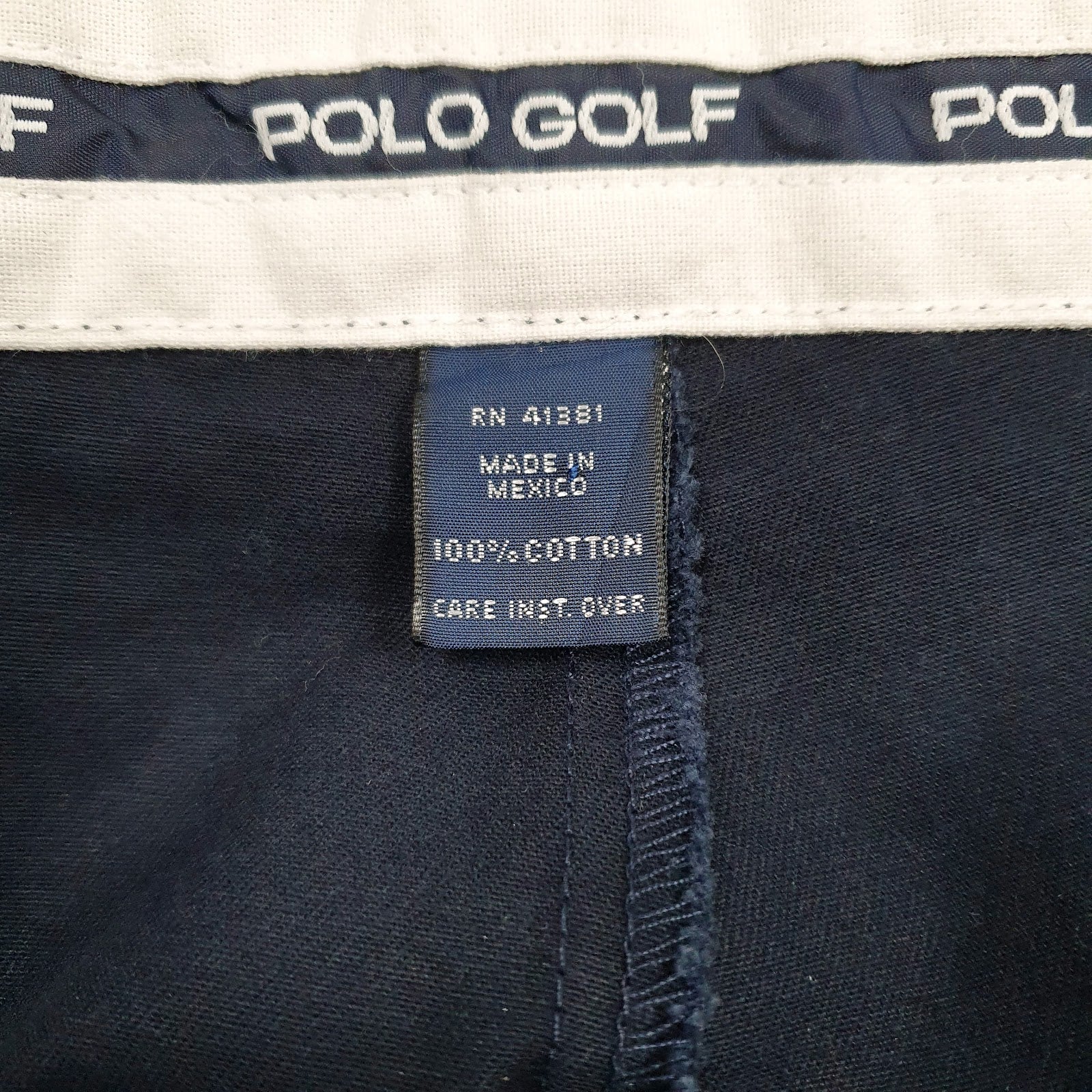 Mens Navy Polo Ralph Lauren Golf Pleated  Trousers