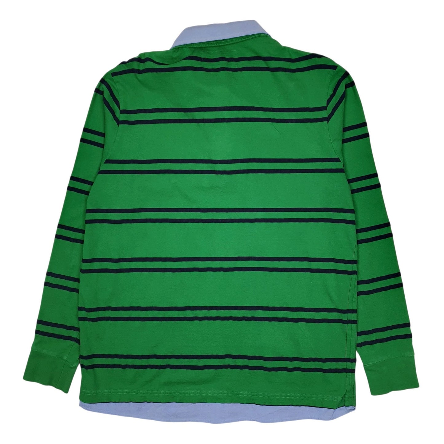 Mens Green Peckott Rugby  Polo Shirt