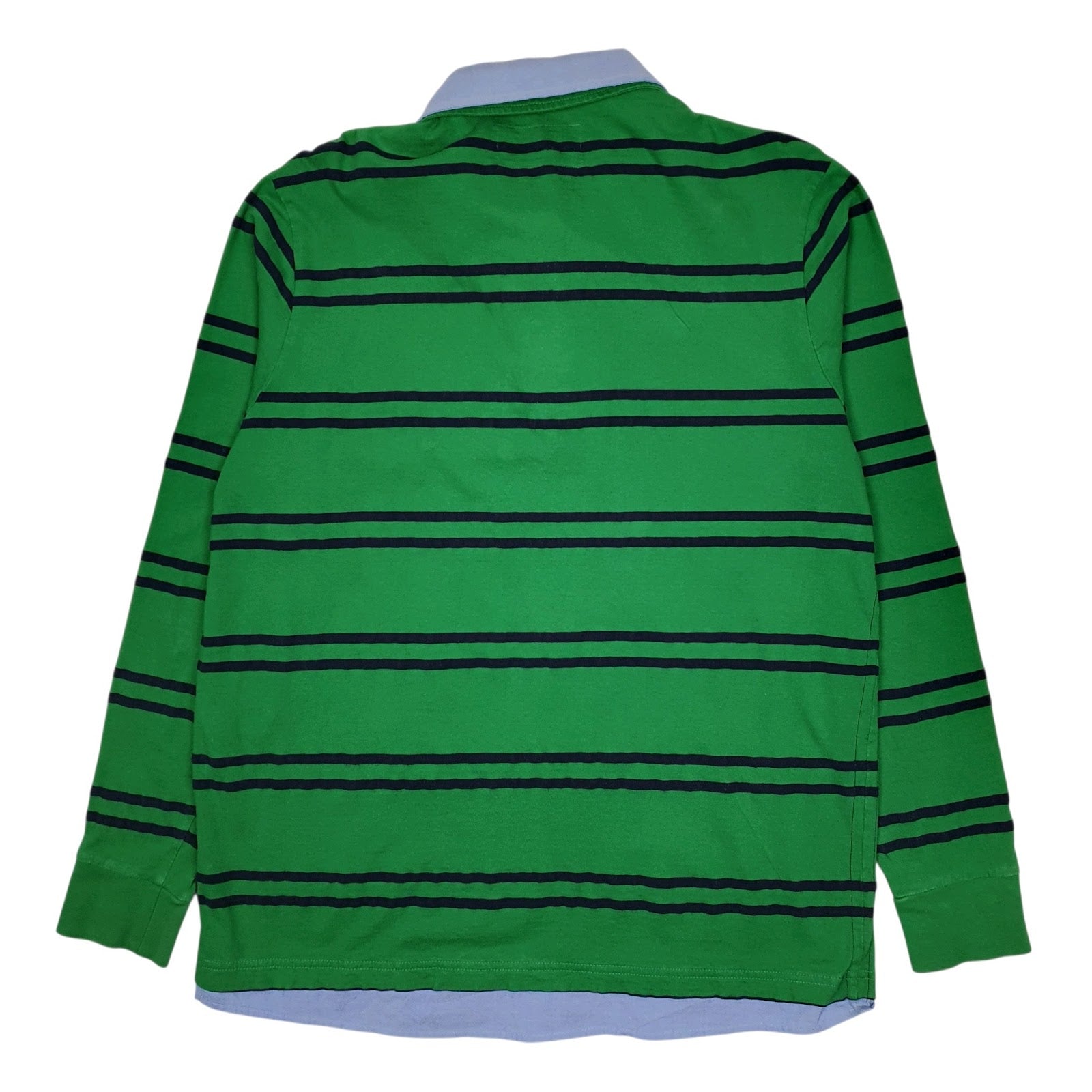 Mens Green Peckott Rugby  Polo Shirt